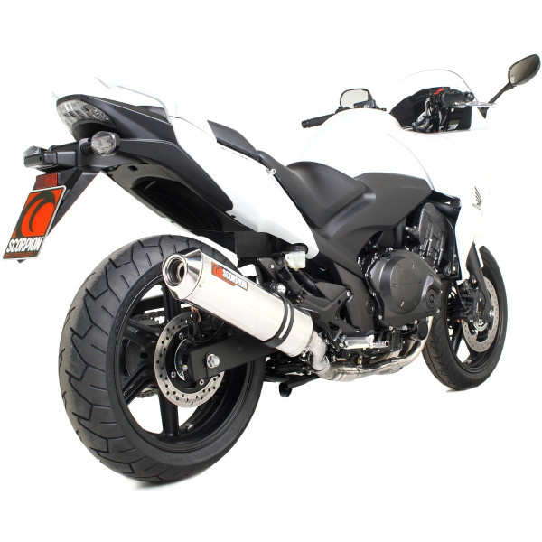 Scorpion Exhaust Honda CBF1000 2010 - 2016 Factory Oval Slip-on Polished Stainless Steel Sleeve